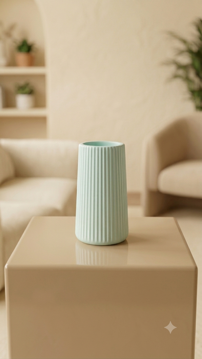 Eco resin vase