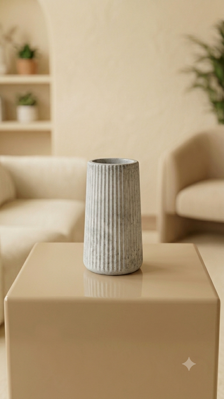 Eco resin vase