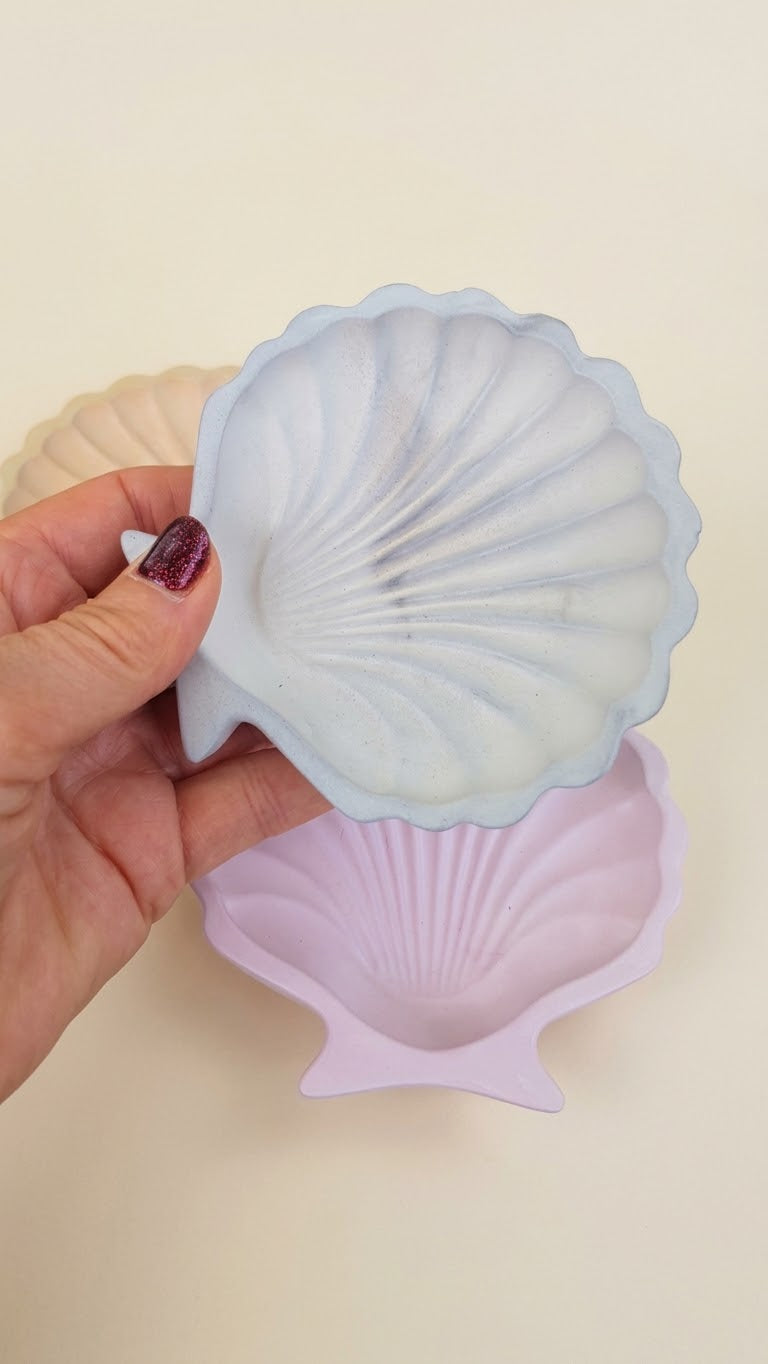 Eco resin Seashell tray, home decor, gifts, minimalistic design