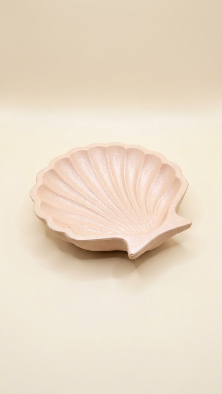 Eco resin Seashell tray, home decor, gifts, minimalistic design