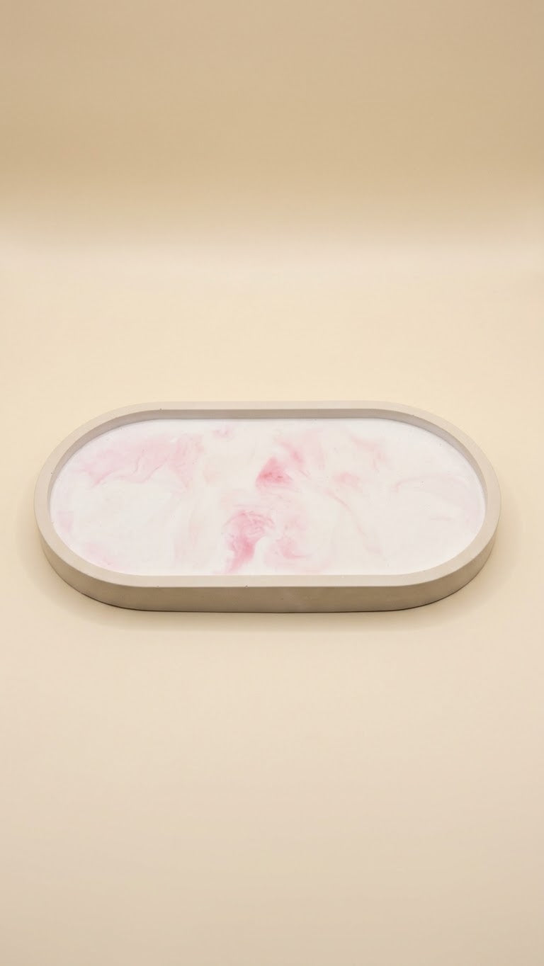 Eco resin Oval tray, home decor, gifts, minimalistic design