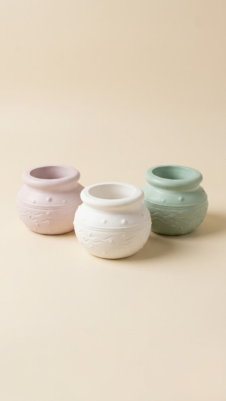 Eco resin small indoor planter, ideal for succulent plants