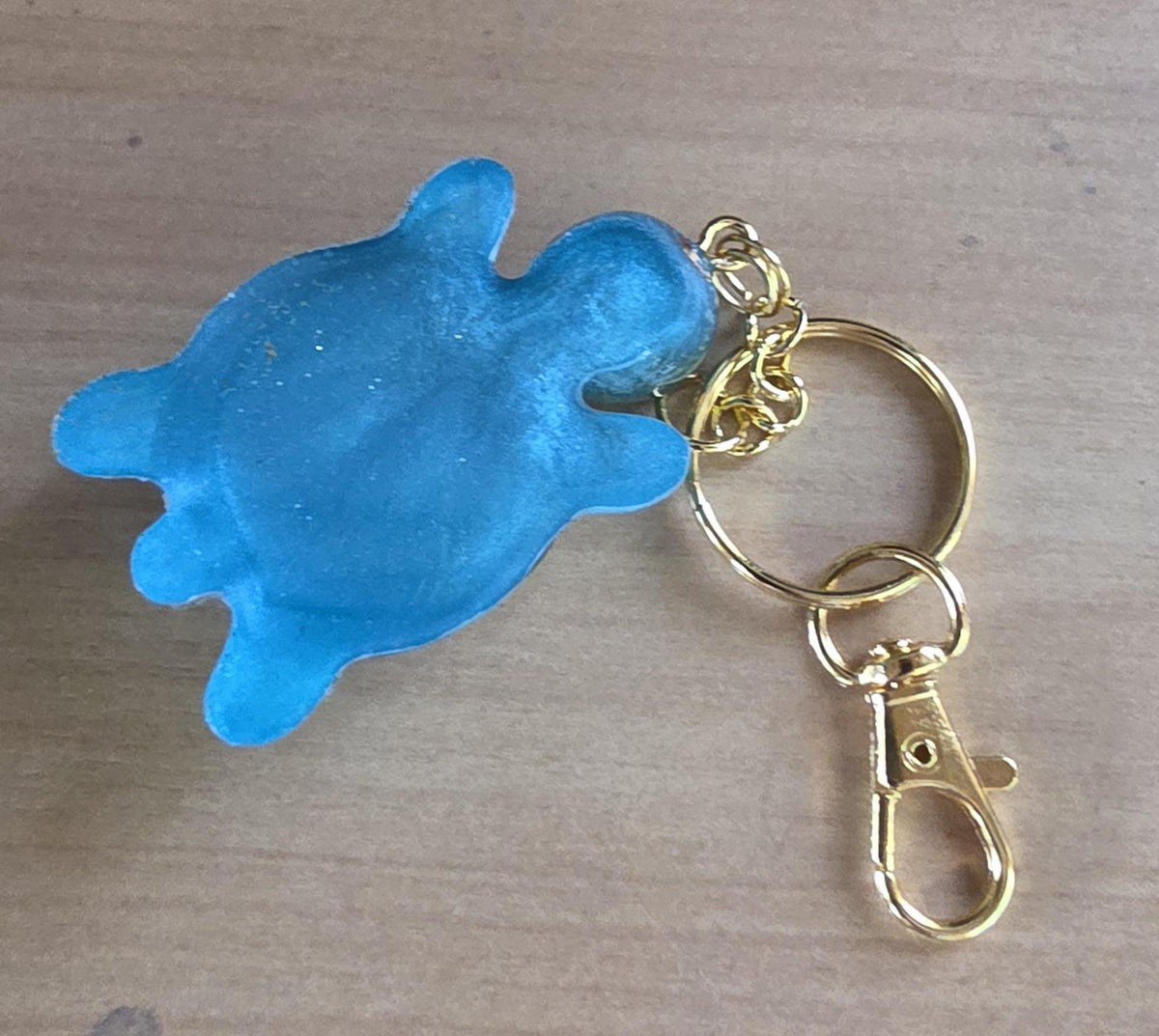 Resin Turtle Keychain, Bag charm, Tassel Accent, made in UK