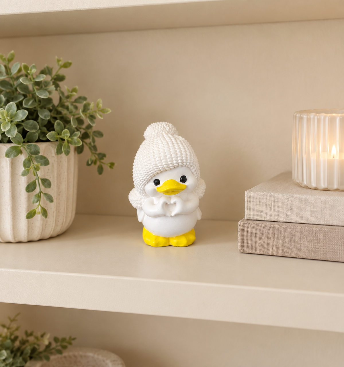 Eco resin duck, cute loving duck, ideal gift,