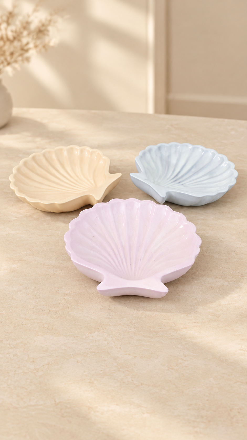 Eco resin Seashell tray, home decor, gifts, minimalistic design