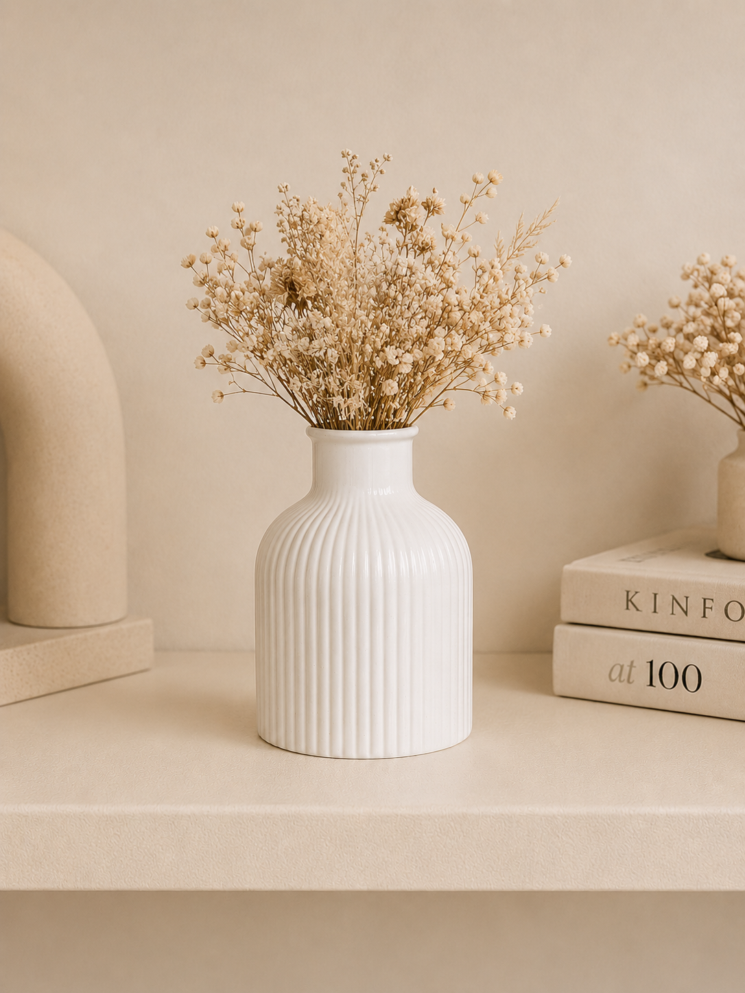 Eco resin ribbed bud vase, Flower Holder, choice of colours