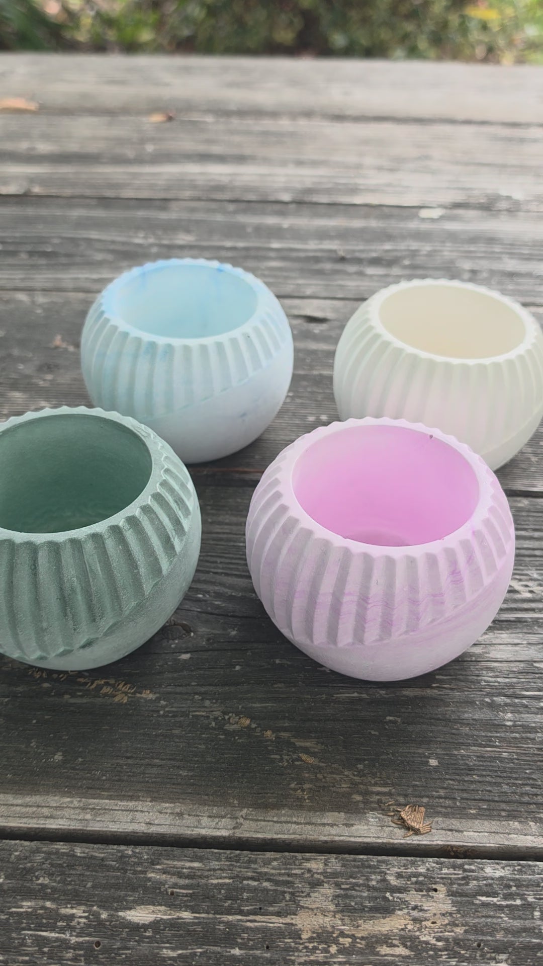 Eco resin indoor planter, succulent planter